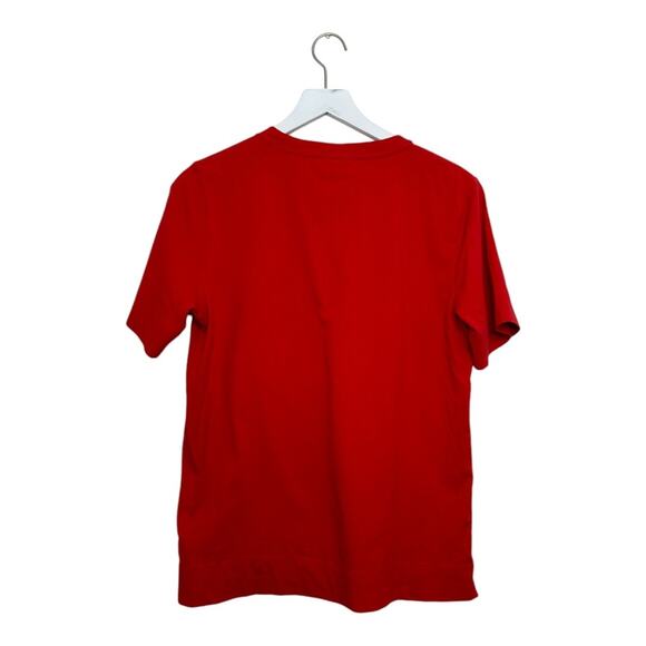 Ganni Software Red Logo Crew Neck Tee Size Small - Picture 7 of 10